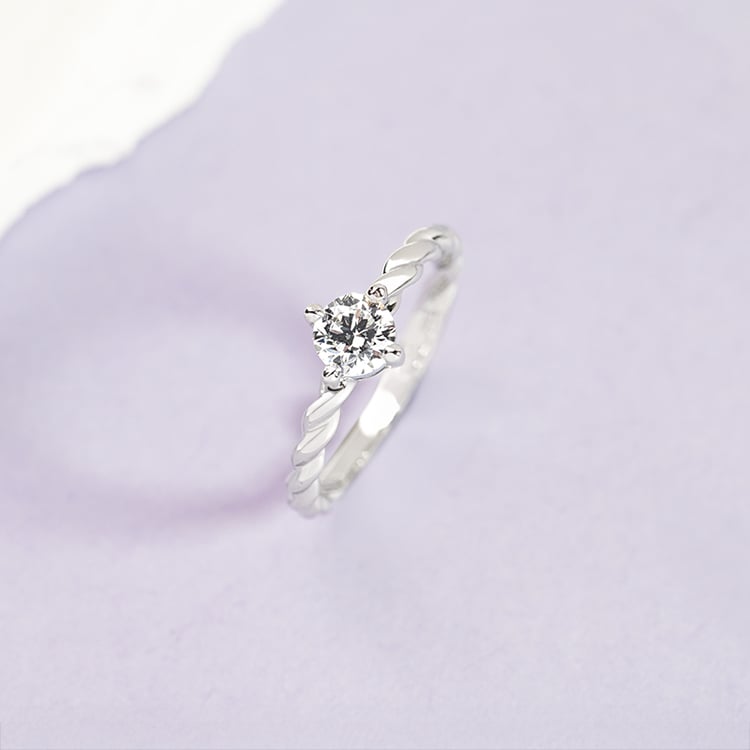 Propletený prsten s diamantem Nelson 151708