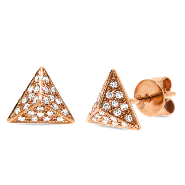 Náušnice ve tvaru pyramidy