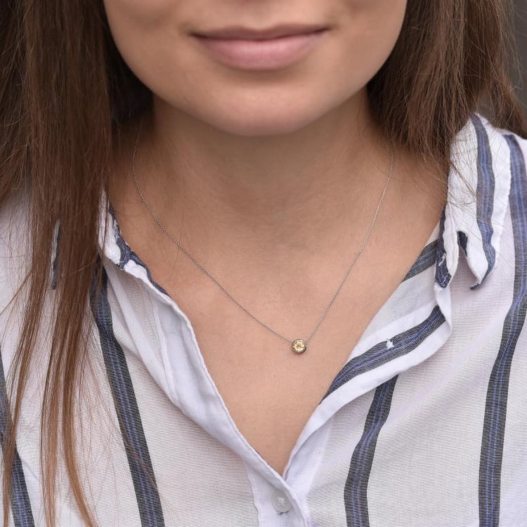 Náhrdelník s citrínem Aldora 7414