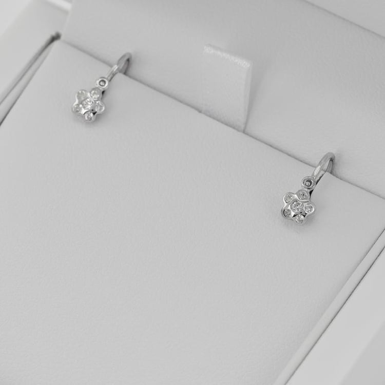 Dětské náušnice ze zlata kytička 145281