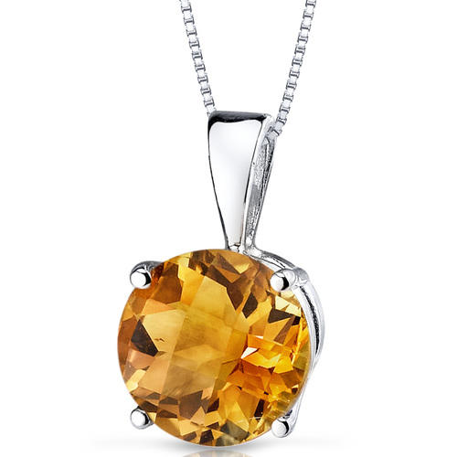 Zlatý přívěsek s 1.70ct citrínem Icy