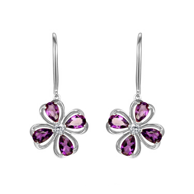 Náušnice z bílého zlata 82504