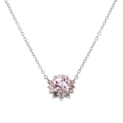 Zlatý náhrdelník s morganitem Alayna