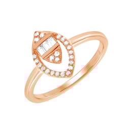 Zlatý prsten zdobený lab-grown diamanty Sigurd