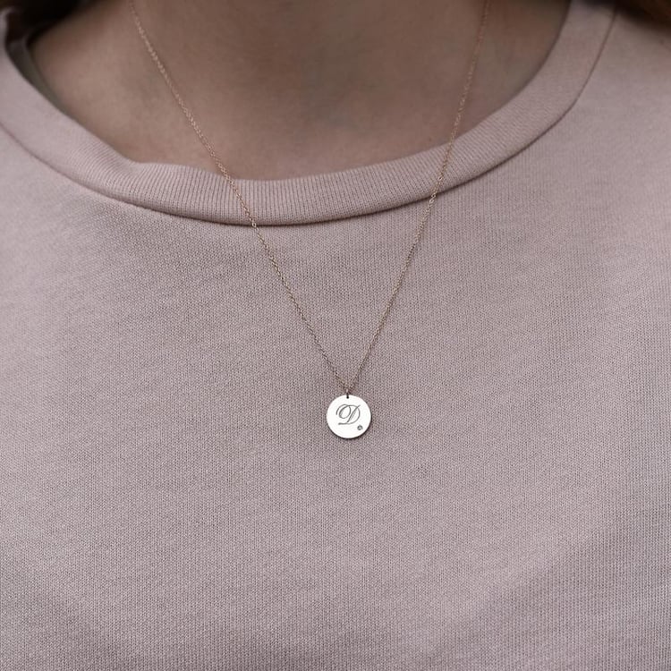 Zlatý přívěsek s diamantem 101443