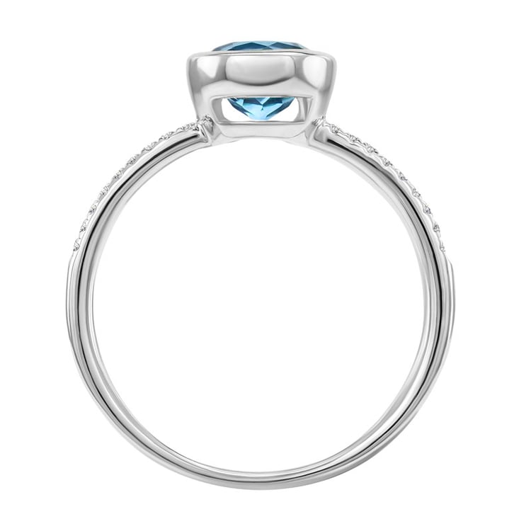 Zlatý prsten s topazem 6466