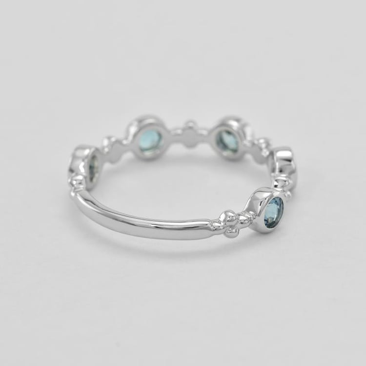 Stříbrný prsten s londýnskými topazy 45195