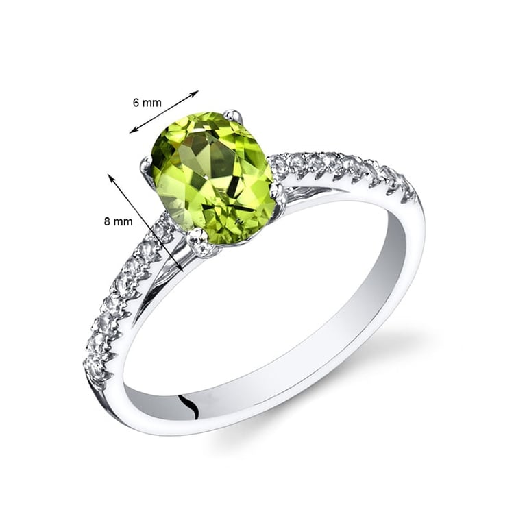 Olivínový prsten ze zlata 27355