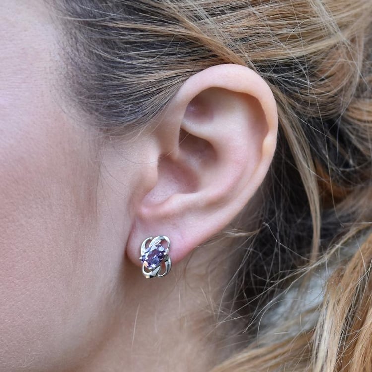 Náušnice s alexandrity 27961