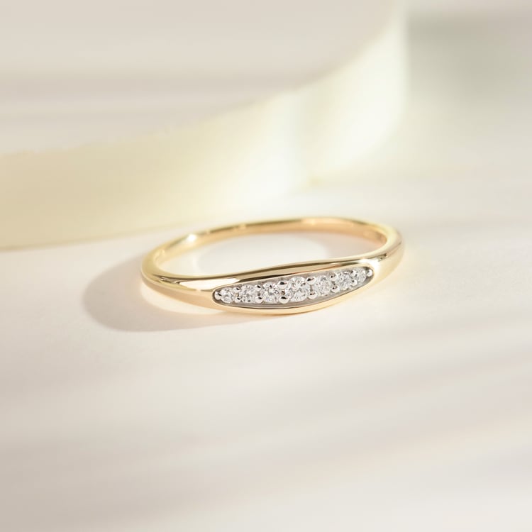 Zlatý prsten s lab-grown diamanty 164963