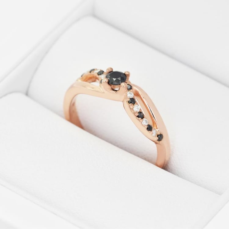 Diamantový zlatý prsten 23481