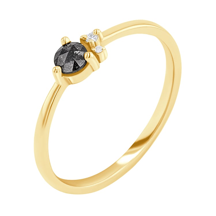 Set prstenů se salt and pepper diamantem Marine 132917