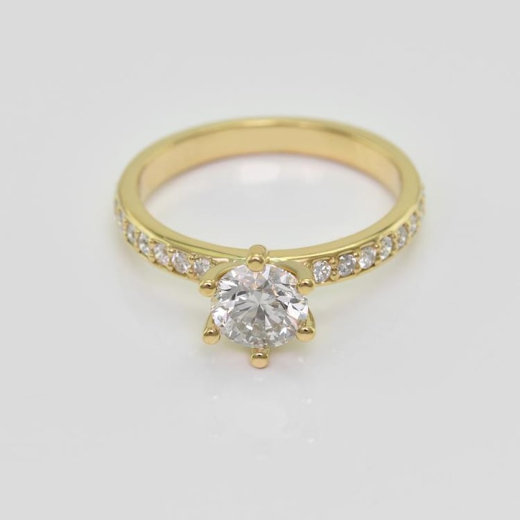 Diamantový zlatý prsten 20727