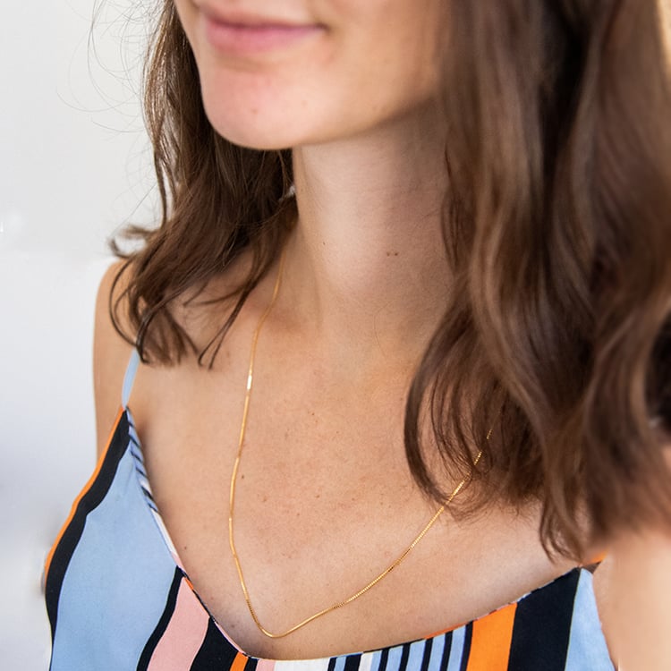 Venezia řetízek 60 cm z pozlaceného stříbra 107592