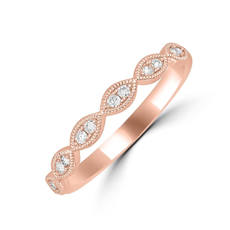 Vintage prsten s lab-grown diamanty a pánský komfortní prsten Talita 105778