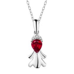 Rubínový přívěsek ve znamení Panny s diamanty Virgen