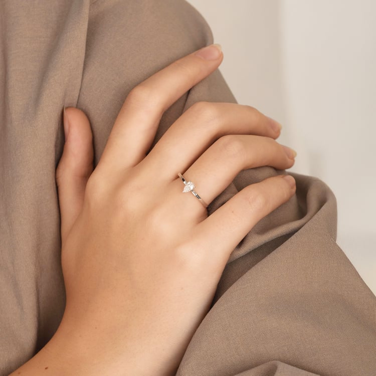 Zlatý prsten s lab-grown diamantem Morgan 165752