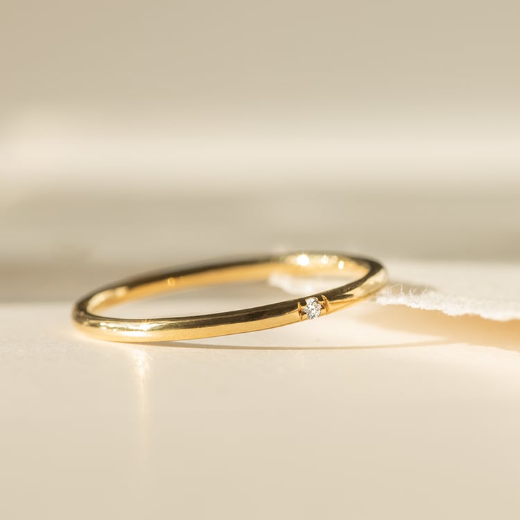 Jemný prsten s diamantem Beryl 152517