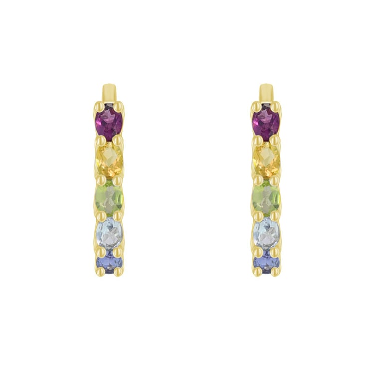 Barva duhy v náušnicích