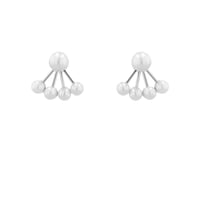 Atypické 2v1 náušnice s perlami Lokita