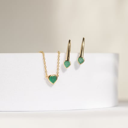 Smaragdová kolekce šperků Roshni