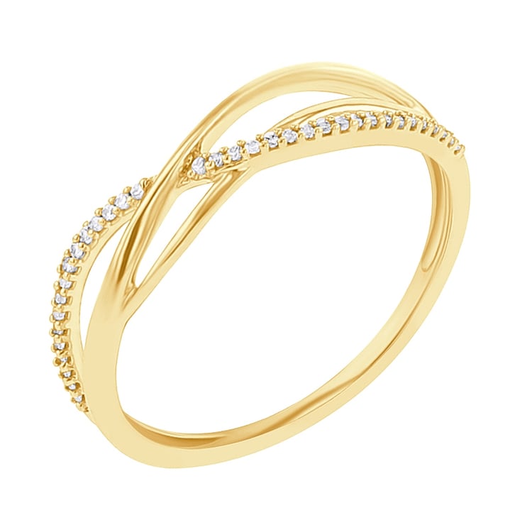 Netradiční prsten s lab-grown diamanty Izabelle 126211