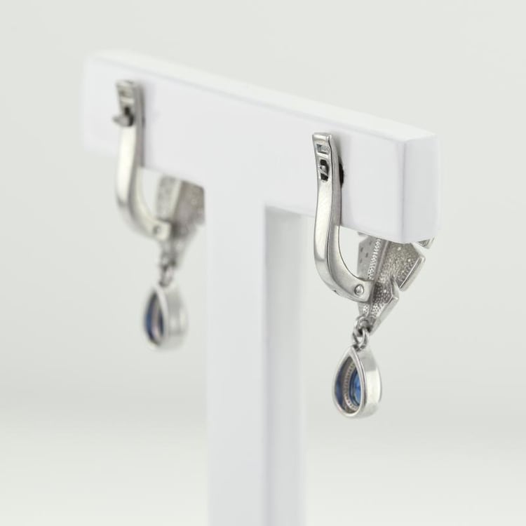 Stříbrné náušnice se zirkony 50029