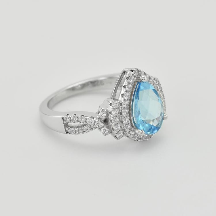 Prsten s pear topazem 43198