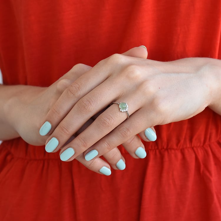 Drahokamový prsten ze zlata 82107