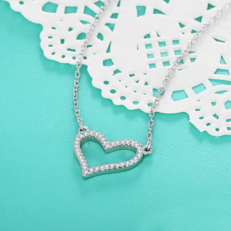 Stříbrný náhrdelník Heart 7508