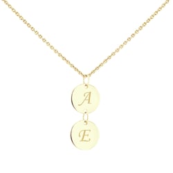 Dvojitý přívěsek s gravírem Delphia