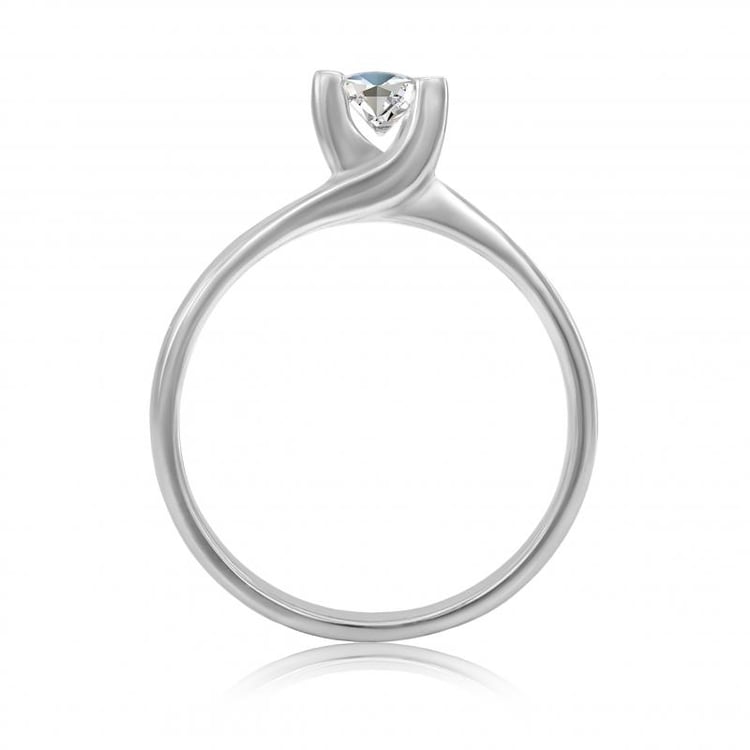 Moissanitový zásnubní prsten 22079