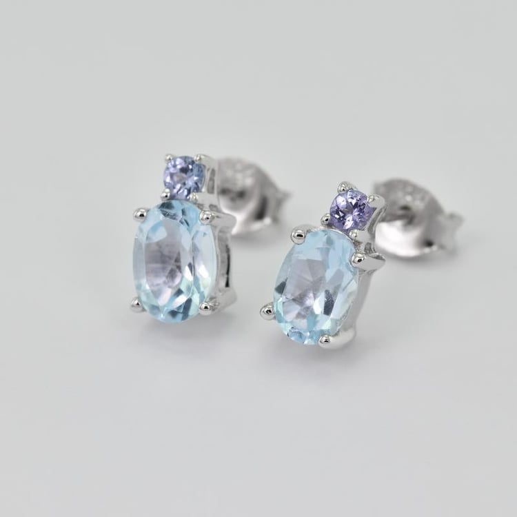 Náušnice s topazy 21982