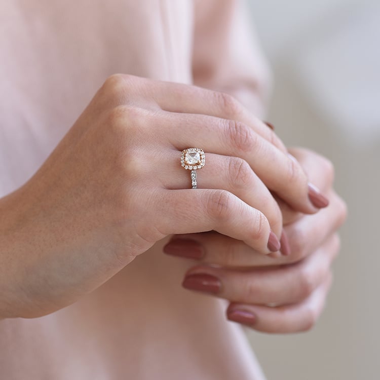 Moissanitový prsten 66239