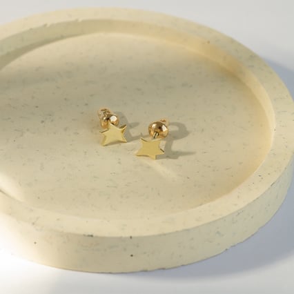 Stříbrné náušnice ve tvaru hvězdiček Malý princ
