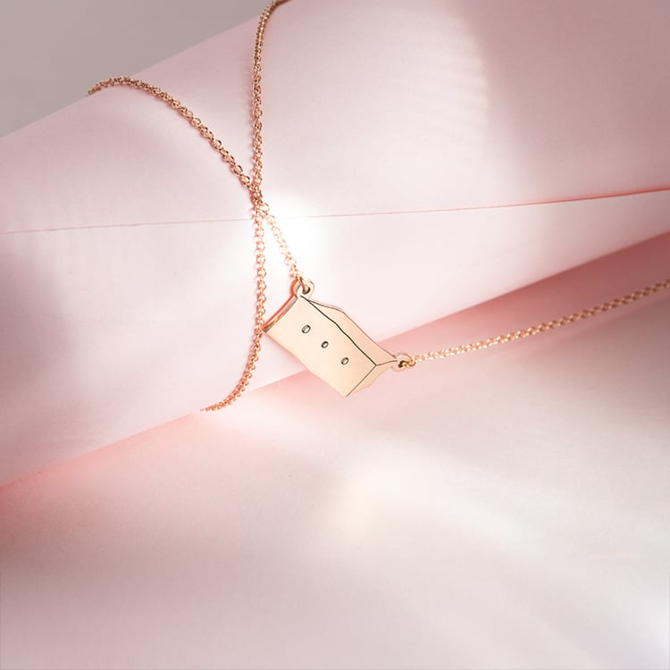 Stříbrný náhrdelník s krabicí Malý princ 150641