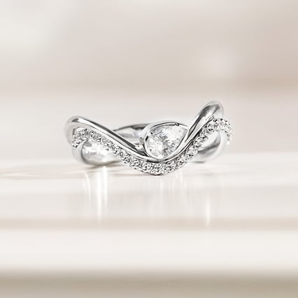 Originální zásnubní set prstýnků s lab-grown diamanty Judith