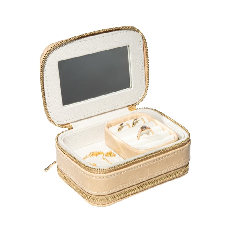 Cestovní pouzdro na šperky béžové Venice