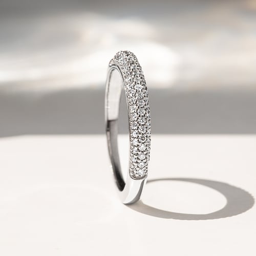 Eternity prsten s lab-grown diamanty a pánský půlkulatý prsten Louisa