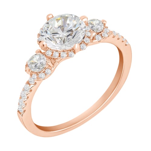 Noblesní zásnubní prsten s lab-grown diamanty Wirk