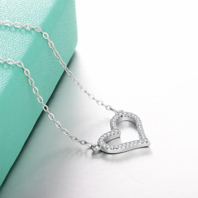 Náhrdelník se zirkony Heart 7509