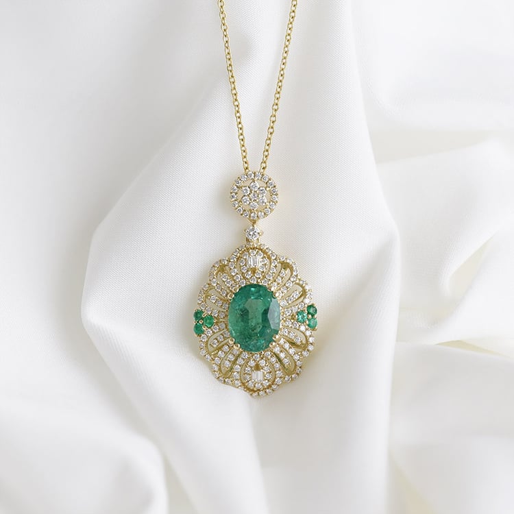 Luxusní zásnubní náhrdelník 88633