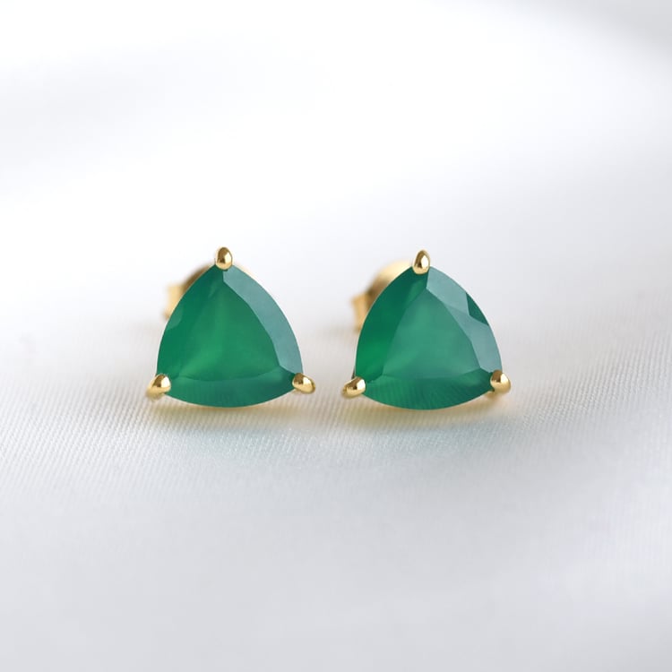 Náušnice ze stříbra s onyxy 78669