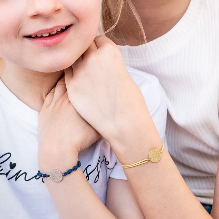 Provázkový náramek Malý princ s liškou a gravírem 122243