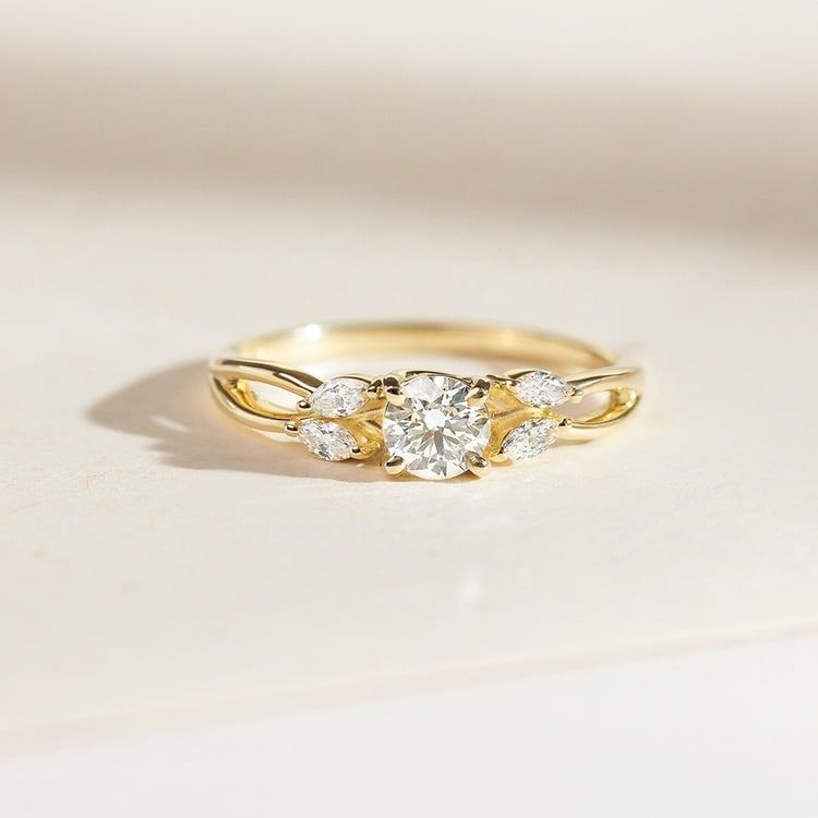 Zásnubní prsten ze zlata s 0.42ct IGI certifikovaným lab-grown diamantem Halym 158316