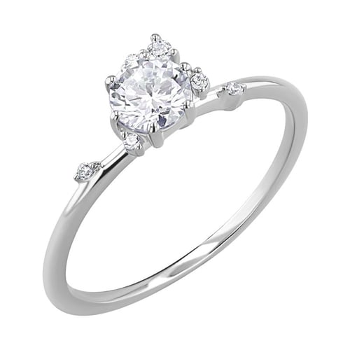 Cluster prsten s lab-grown diamanty Rosa