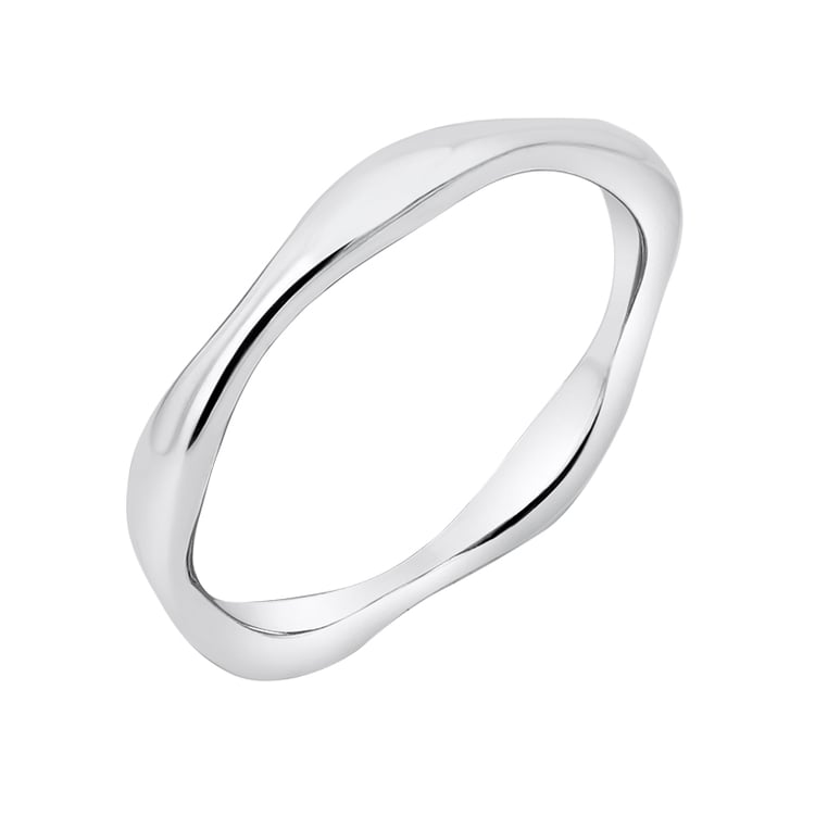 Stříbrný vlnitý prsten Jax 143311