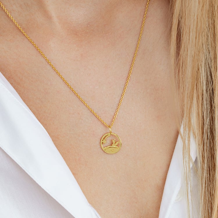 Stříbrný vykrojený přívěsek s liškou Malý princ 162626