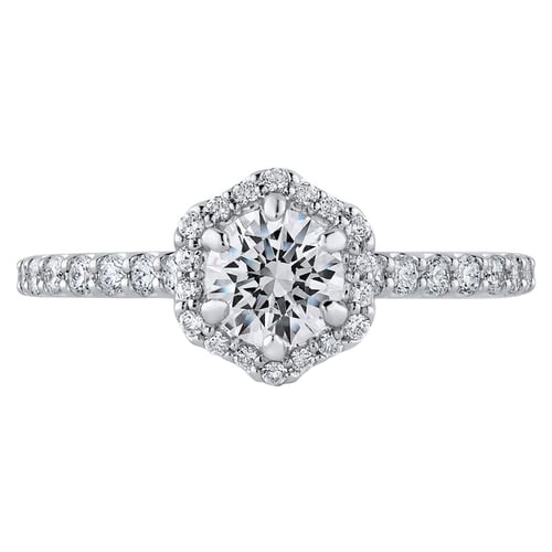 Zásnubní halo prsten s diamanty Primrose
