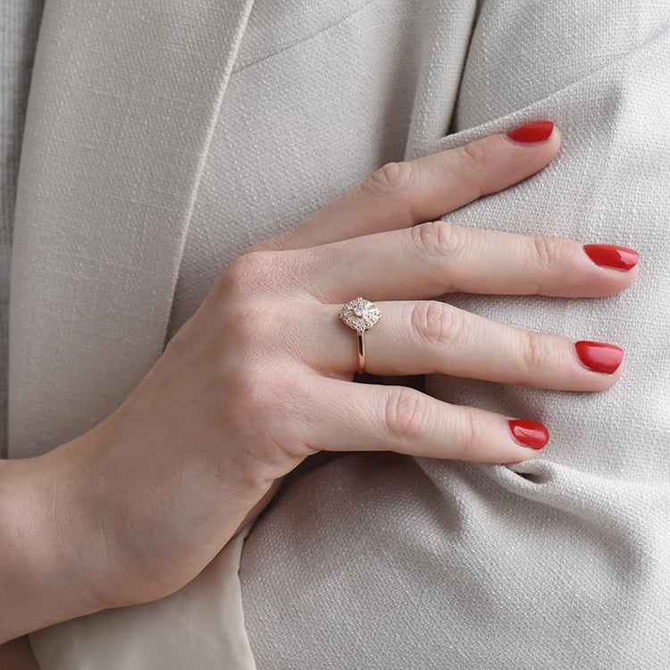 Prsten s diamanty 93438